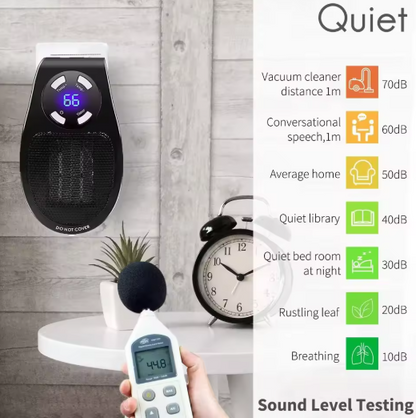 Mini Wall-mounted Heater Sound Level Testing