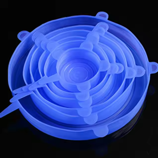 Silicone Stretch Lids Blue