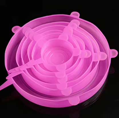 Silicone Stretch Lids Pink