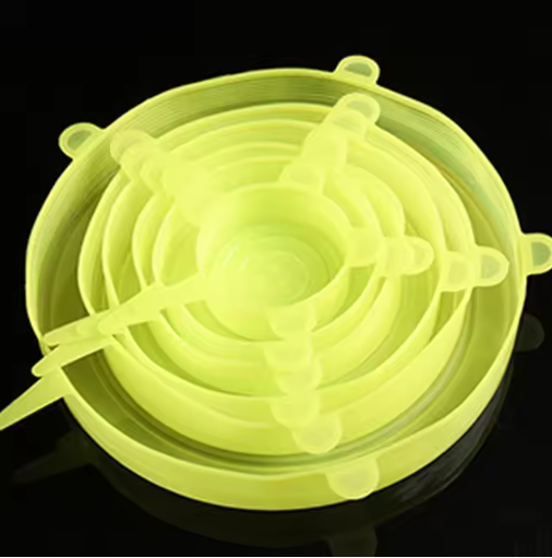 Silicone Stretch Lids Yellow